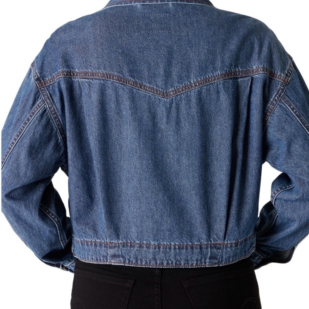 Levi's Original Trucker Denim Jean Jacket Women's Size Medium - Picture 3 of 3